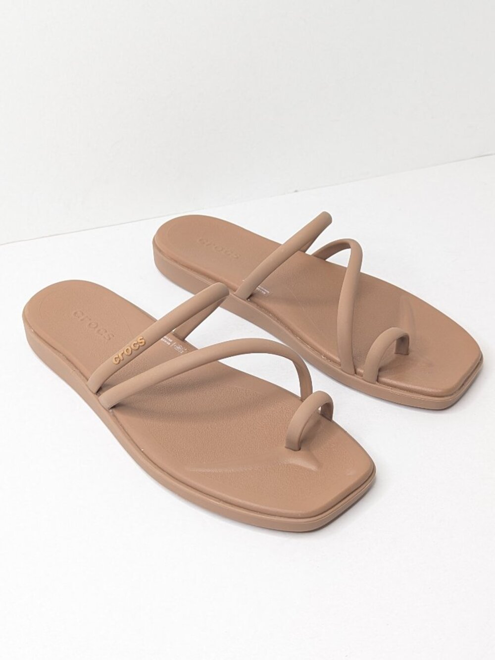 Crocs Miami Flip Thong Sandals Light Brown Womens 11
